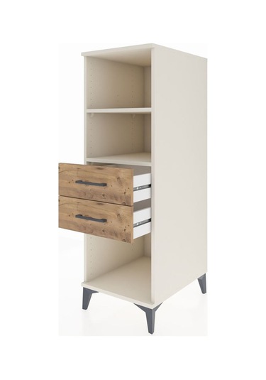 Kronos Dolap 2 Raflı 2 Çekmeceli 44x59x134 Aytaşı-çam Aytaşı