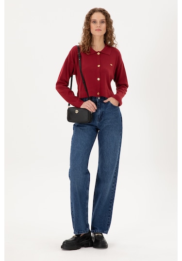 U.s. Polo Assn. Kadın Vişne Hırka Triko 50297152-vr223 Vişne