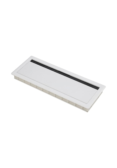 Suntek Ofis Masası Tel Kapak Sabit Çevirme Fırçası Beyaz