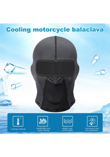 Dianziye Motosiklet Sürüşü İçin Nane Dokusu Tüm Yüzlü Maske - Soluk, Güneşten Koruma, Toz Engelleme, Gözlük Delikli Unisex