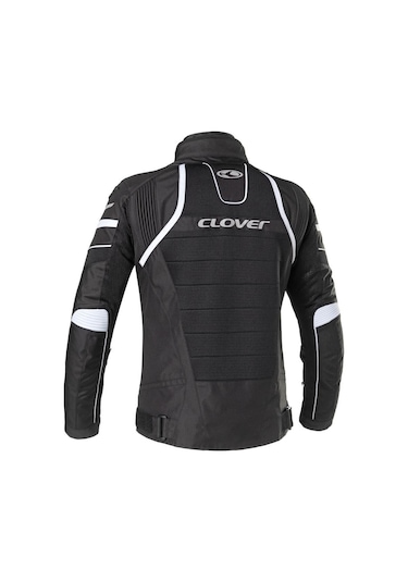 Clover Rainjet-2 Wp Korumalı Motosiklet Montu Siyah Beyaz