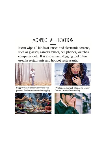 Elmpaly 100 Adet Gözlük Temizleme Mendili Nemlendirilmiş Tek Paket Çiziksiz Lekesiz Buğu Önleyici Gözlük Maske Kamera Lensi İçin