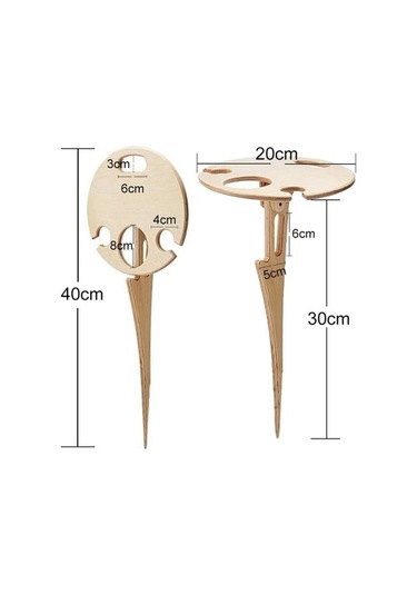 Novahub Ahşap Çim Katlanır Şarap Rafı Takılmış Şarap Rafı Açık Piknik Şarap Rafı Katlanır Masa, Boyut:20 Cm, Küçük Ve Pratik Çok Renkli