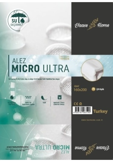YAASE HOME MICRO SIVI GECİRMEZ ALEZ ( ÇİFT KİŞİLİK ) Beyaz