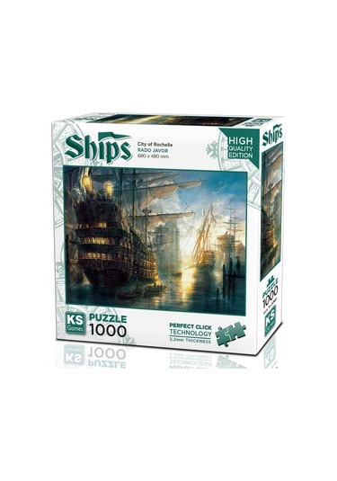 Ks Games 1000 Parça Rochelle Şehri Puzzle