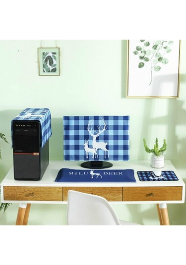 Sones 3'ü 1 Arada Basit Masaüstü Bilgisayar Pc Toz Kılıfı, Boyut: 17-19 İnç Geyik Diğer