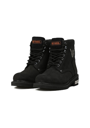Harley Davidson Siyah Erkek Botu 025M100109-Black-Nubuk