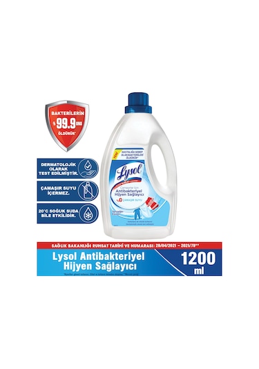Lysol Çamaşırlar İçin Hijyen Sağlayıcı 1200 ML