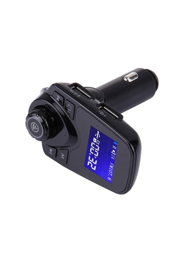 Sones Led Ekranlı T11 Bluetooth Fm Verici Araba Mp3 Çalar, Çift Usb Şarjı Ve Ahizesiz Kullanım Ve Tf Kart Ve U Disk Müzik Çalma Fonksiyonunu Destekler