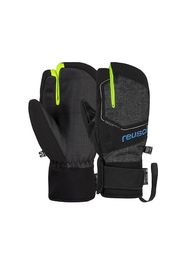 Reusch Torby R-Tex Xt Çocuk Üç Parmak Kayak Eldiveni Gri/Sarı