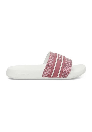 U.s. Polo Assn. 4m Luel 4fx Beyaz Pembe Kadın Terlik Beyaz
