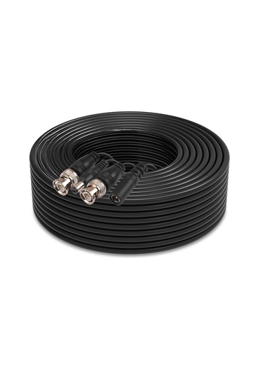 Xindoker Güvenlik Cctv Kamerası İçin 18.3m/60ft Siyah Bnc Kablosu - Kolay Kurulum, Dayanıklı Ve Çok Fonksiyonlu Ses-video Ve Güç Transferi