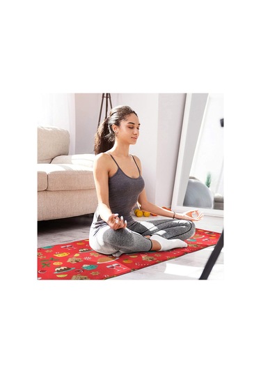 2'li Noel Desenli Mutfak Paspası Seti, Kaymaz Ve Yorgunluk Önleyici Halı Noel Yiyecek Ve İçecek