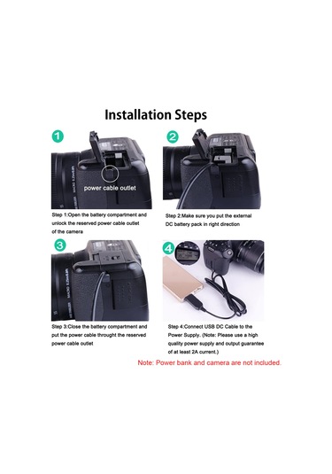 Monyee Panasonic Dmw-dcc8 Yalancı Pil, 5v 2a Usb Girişi İle 8v Çıkış, Fz200/fz300/g5/g7/g85 Uyumlu, 145cm Uzun Kablolu Güç Kaynağı