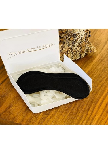 Ozclife Siyah Oval Ayakkabı Vurma Önleyici Yapışkan Topuk Süngeri