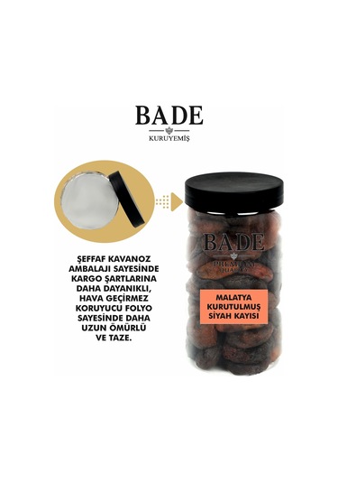 Siyah Kayısı Kurusu Malatya Jumbo İri Boy 650 Gr. 650 G