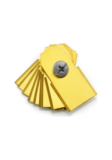 Dancemonkey Husqvarna Çim Biçme Makinesi İçin 45 Adet Paslanmaz Çelik Yedek Bıçak, 35x18mm Altın