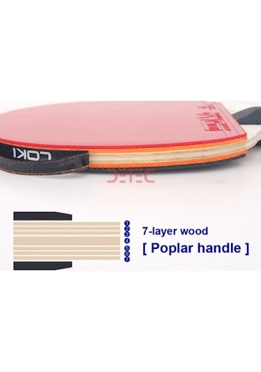 Loki İttf Onaylı Masa Tenisi Raket Set 2 Raket Top Kılıf