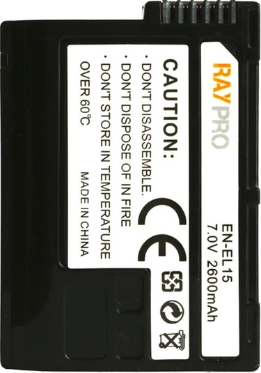 Nikon D7000 D7100 D7200 D7500 için En-El15 Batarya Pil