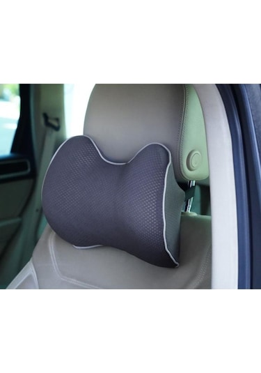 Viscofoam Carfort Büyük Visco Araç Boyun Yastığı – Ortopedik Oto Koltuk Boyun Desteği Siyah - Ergo Travel