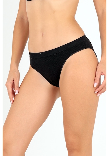 Doremi Seamless Normal Bel Kadın Slip Siyah-m-l Çok Renkli