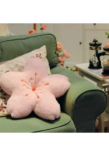 Zyzqstore Sakura Yastık Şekli Peluş Yastık, Yatak Odası Oturma Odası Ev Açık Pembe Açık Pembe