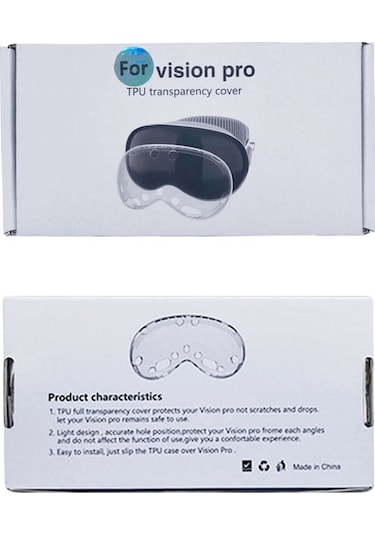 Vision Pro 4'ü 1 Arada Lens Kapağı Pil Koruma Kılıfı Aksesuarları İçin, Özellik: A Stili Siyah