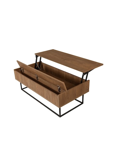 Eşyala. Akıllı Sehpa Ortadan Açılır Atlantik 120 X 60 X 43 Cm Siyah