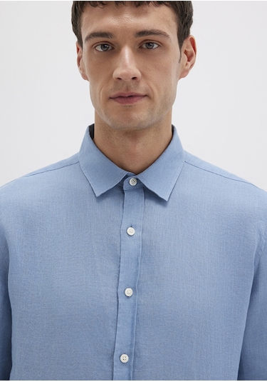 Mavi - Mavi Keten Gömlek 0211466-70731 Mavi