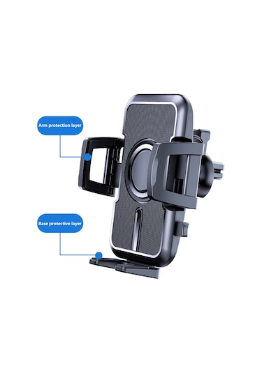 Cbtx Global Araba Vantuz Telefon Tutacağı Hava Firar Kontrol Paneli Ön Cam Telefon Montajı