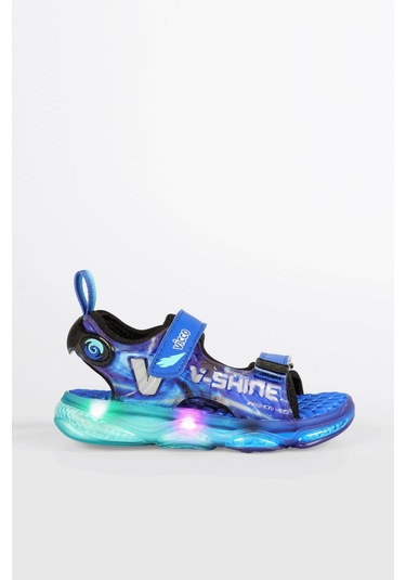 Vicco Felipe Erkek Çocuk Saks Mavi Işıklı Phylon Sandalet Saks Mavi