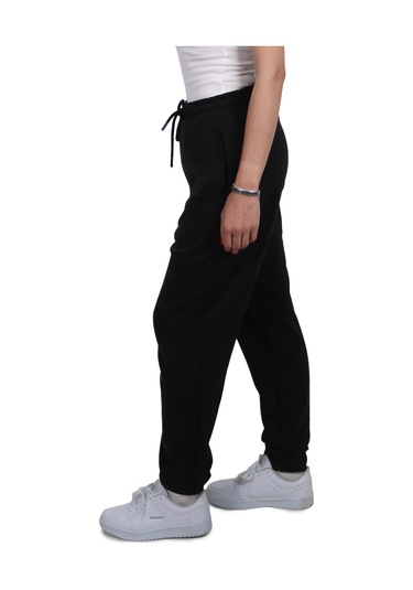 Kadın Modal Kumaş Cepli Siyah Jogger Pantolon Siyah