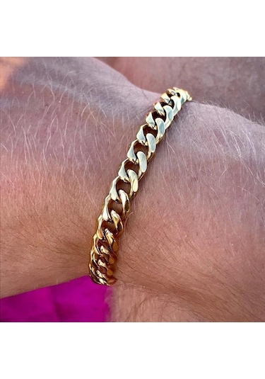 Siyah Erkek Ve Kadın Bileklikleri Paslanmaz Çelik Küba Zincir Bileklik Erkek Bileklik Aksesuarları 3/5/7 Mm Geniş Zincir Bileklik Takı 3 Mm Siyah