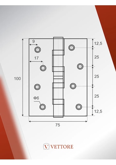 Vettore Eviye Monteli Evrensel Kapı Menteşesi 194115504