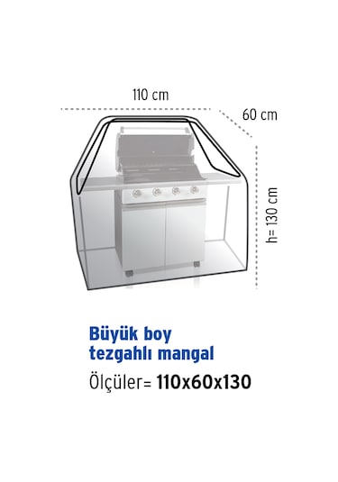Homaks Koruma Örtüsü Tezgahlı Mangallar Için