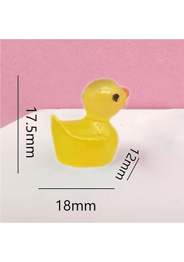 Homyl 20 Adet Ördek Figürleri Mikro Peyzaj Süsler Seti Moda