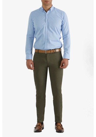 P 1050 Slim Fit Haki Spor Pantolon Haki