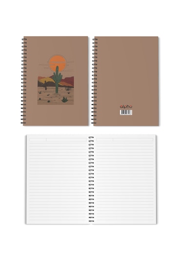 4'lü Spiralli Okul Defteri 60 Yaprak 4'lü Set - A5 Boy Çizgili 15