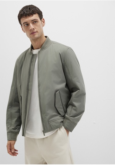 Mavi - Yeşil Bomber Ceket 0110616-85485 Yeşil
