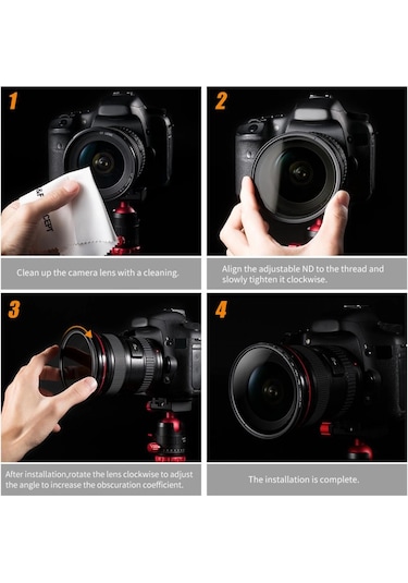 K&f Concept 67mm B-serıes Nd2-nd400 1 İle 9 Stop Nd Filtre