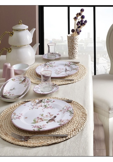 Pierre Cardin 31 Parça 6 Kişilik Kahvaltı Takımı Briana Beyaz