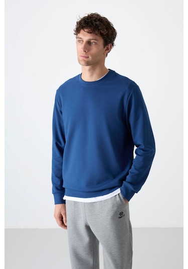 Tommy Life Standart Fit Basic O Yaka 2li Paket Ekru-parlament Erkek Sweatshirt - 88053 Ekru - Mavi Tommy Life Standart Fit Basic O Yaka 2li Paket Ekru-parlament Erkek Sweatshirt - 88053 Ekru - Mavi