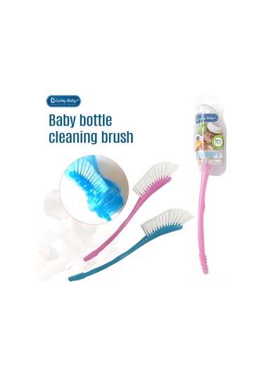 Jeehugo Bebek Biberon Temizleme Fırçası - Nilon Malzeme - Pembe Renkli - Emzik Ve Sütlük Temizliği İçin