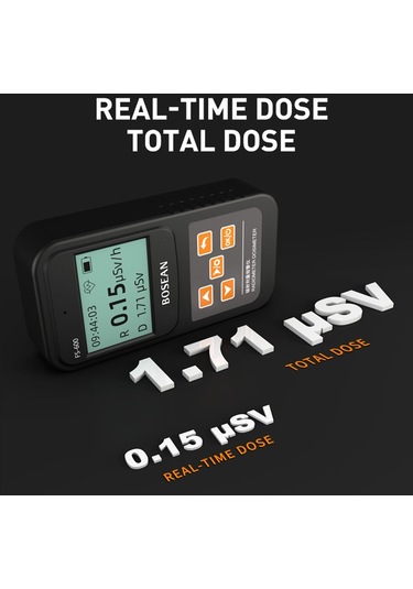 Bosean Fs-600 Nükleer Radyasyon Dedektörü Geiger Sayacı X-ışını Beta Gama Test Cihazı Gm Sayacı Doz Hızı Gerçek Zamanlı Dozimetre