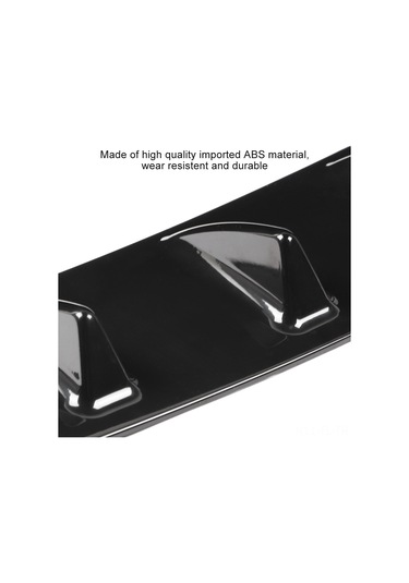 Lemestar Araç Aerodinamik Performansı Artırıcı, Sürüklemeyi Azaltan, Büyük Boy Abs Köpekbalığı Kanatlı Arka Tampon Akışkanlığı Direksiyonu