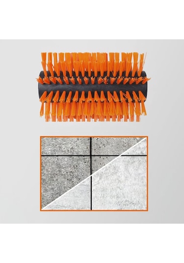 WORX WA0291 WG441E ile Uyumlu Sert Yüzeyler İçin 165mm Sert Temizlik Fırçası