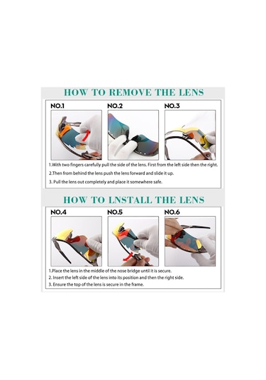 3-10 Yaş Çocuk Spor Polarize Güneş Gözlüğü 3 Değiştirilebilir Lensli Serin Bisiklet Uv Koruma Güneş Gözlüğü - Gök Mavisi Mavi