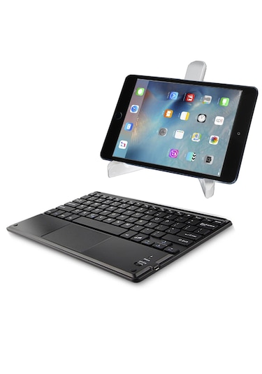 Microcase Samsung S11 Ultra 14.6 İnch Tablet İçin Tablet Bluetooth Touchpad Klavye 28 Cm Tr Sticker + Tablet Standı - Al2756 Tablet Tutucu