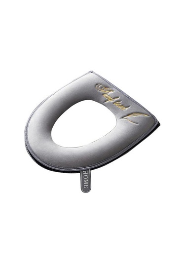 Gri Aşınmaya Dayanıklı 4 Renk Kullanışlı Uygun Nakış Yumuşak Su Geçirmez Tuvalet Minderi Klozet Minderi