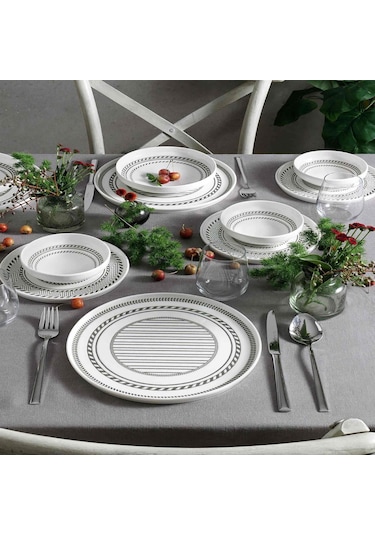 Pierrecardin Timeless 24 Parça Yemek Takımı Desenli